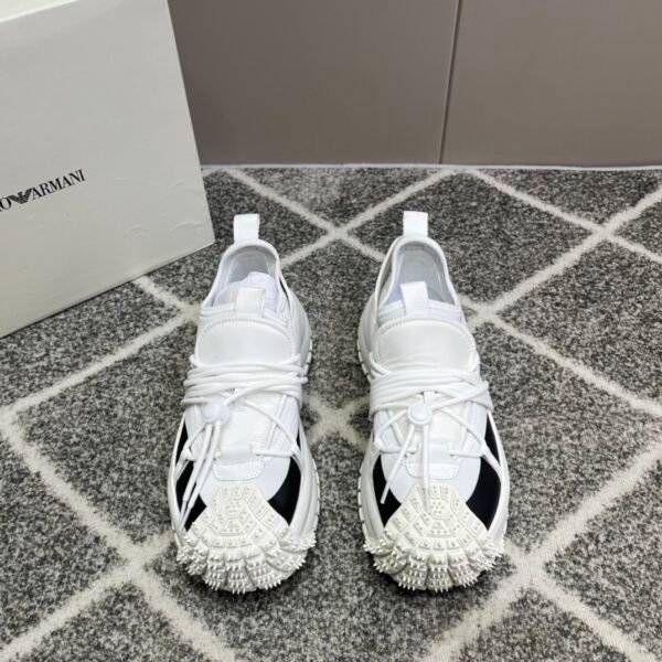 new men's low-top drawstring lace-up thick bottom sneakers - Image 3