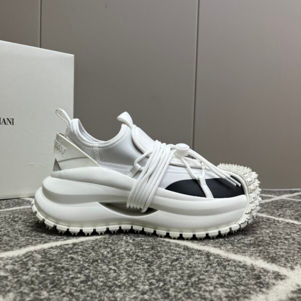 new men's low-top drawstring lace-up thick bottom sneakers - Image 6