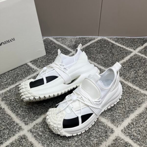 new men's low-top drawstring lace-up thick bottom sneakers - Image 4