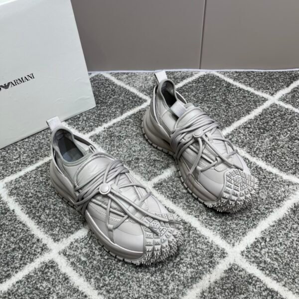 new men's low-top drawstring lace-up thick bottom sneakers - Image 2