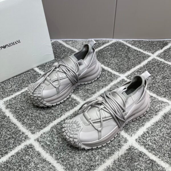 new men's low-top drawstring lace-up thick bottom sneakers