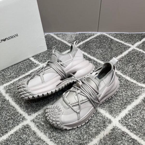 new men's low-top drawstring lace-up thick bottom sneakers - Image 9