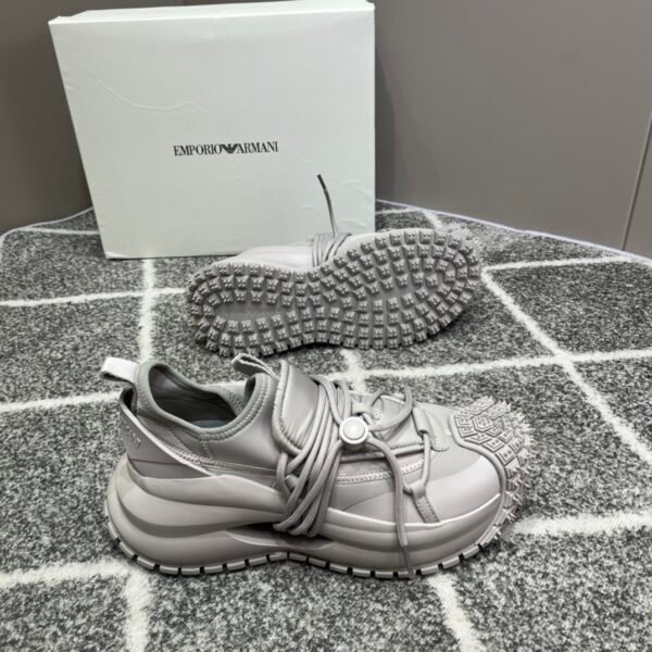 new men's low-top drawstring lace-up thick bottom sneakers - Image 7