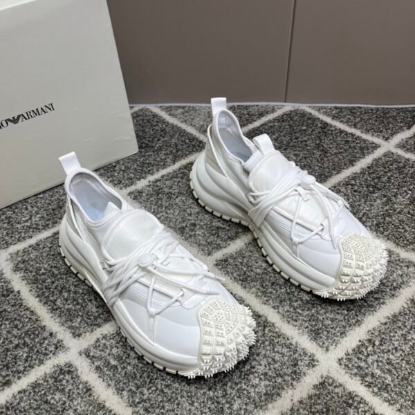 new men's low-top drawstring lace-up thick bottom sneakers - Image 4