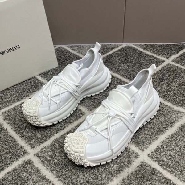new men's low-top drawstring lace-up thick bottom sneakers - Image 2