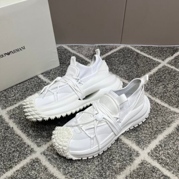 new men's low-top drawstring lace-up thick bottom sneakers - Image 7