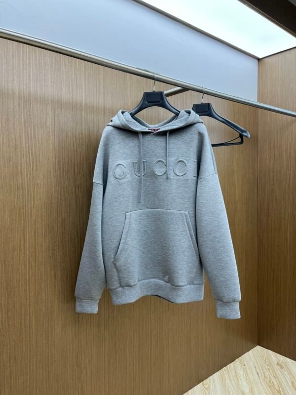 GUCCI/2024 new drawstring hooded hooded pullover casual sweater men and women with the same models