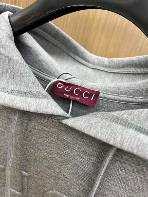 GUCCI/2024 new drawstring hooded hooded pullover casual sweater men and women with the same models - Image 4