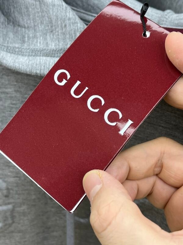 GUCCI/2024 new drawstring hooded hooded pullover casual sweater men and women with the same models - Image 5