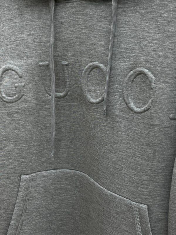 GUCCI/2024 new drawstring hooded hooded pullover casual sweater men and women with the same models - Image 6