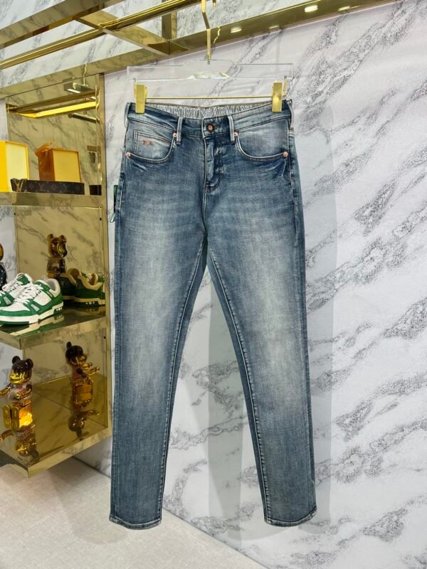 Armani Armani Early spring new classic jeans pockets original color stretch jeans