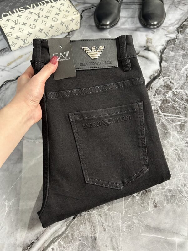 ARMANI / Armani fall and winter new AJ home original single men's fashion models customized, 23ss fall and winter top men's fashion Slim small straight leg jeans - Image 4