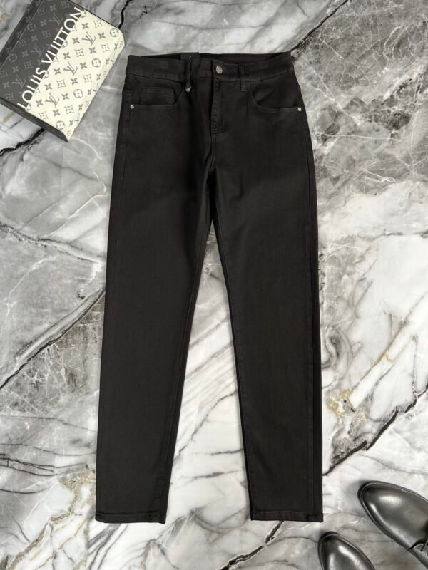 ARMANI / Armani fall and winter new AJ home original single men's fashion models customized, 23ss fall and winter top men's fashion Slim small straight leg jeans - Image 7