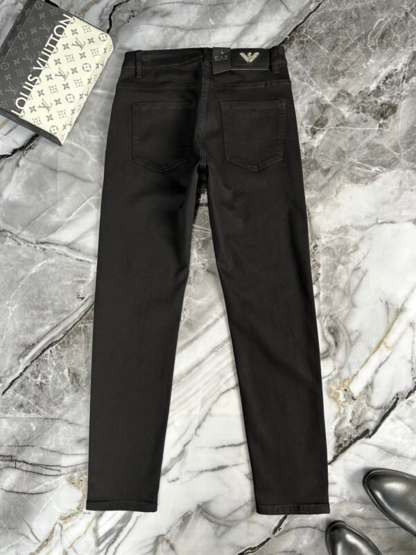ARMANI / Armani fall and winter new AJ home original single men's fashion models customized, 23ss fall and winter top men's fashion Slim small straight leg jeans - Image 2