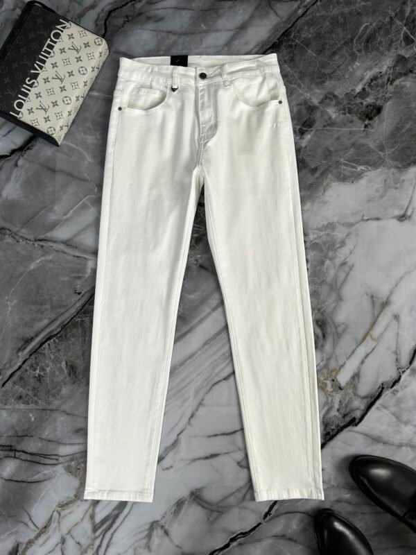 ARMANI / Armani fall and winter new AJ home original single men's fashion models customized, 23ss fall and winter top men's fashion Slim small straight leg jeans
