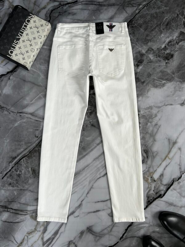 ARMANI / Armani fall and winter new AJ home original single men's fashion models customized, 23ss fall and winter top men's fashion Slim small straight leg jeans - Image 8