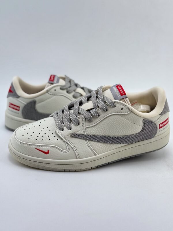 Travis Scott x Nike Air Jordan 1 Low x Balenciaga x Supreme Air Jordan 1 Low Sneakers - Image 4