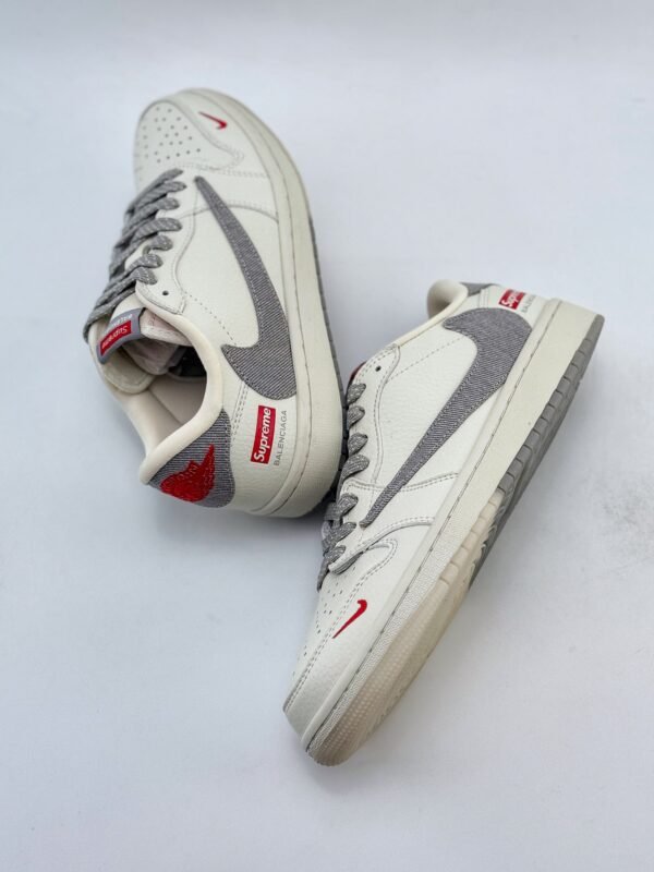 Travis Scott x Nike Air Jordan 1 Low x Balenciaga x Supreme Air Jordan 1 Low Sneakers - Image 3