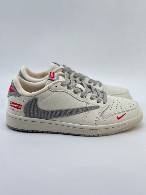Travis Scott x Nike Air Jordan 1 Low x Balenciaga x Supreme Air Jordan 1 Low Sneakers - Image 2