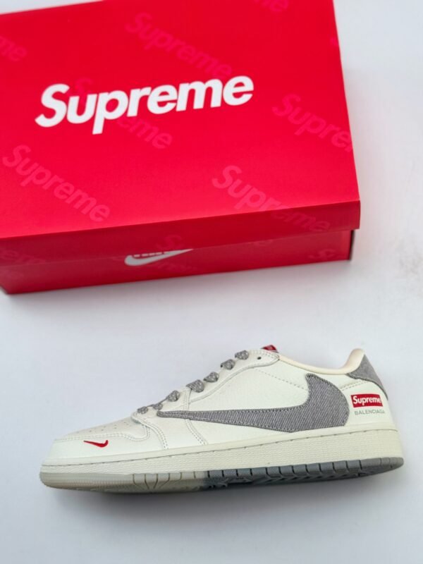 Travis Scott x Nike Air Jordan 1 Low x Balenciaga x Supreme Air Jordan 1 Low Sneakers - Image 10