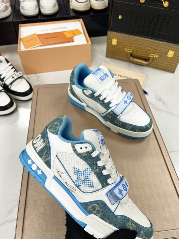 Louis Vuitton Trainer II Sneakers/Blue - Image 6