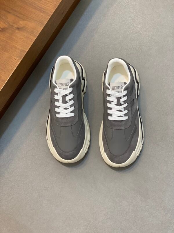 Hermes Hugo Thick Sole Sneakers Casual Men's Shoes/Grey