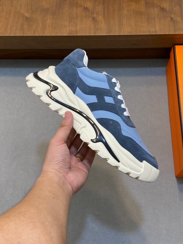 Hermes Hugo Thick Sole Sneakers Casual Men's Shoes/Blue