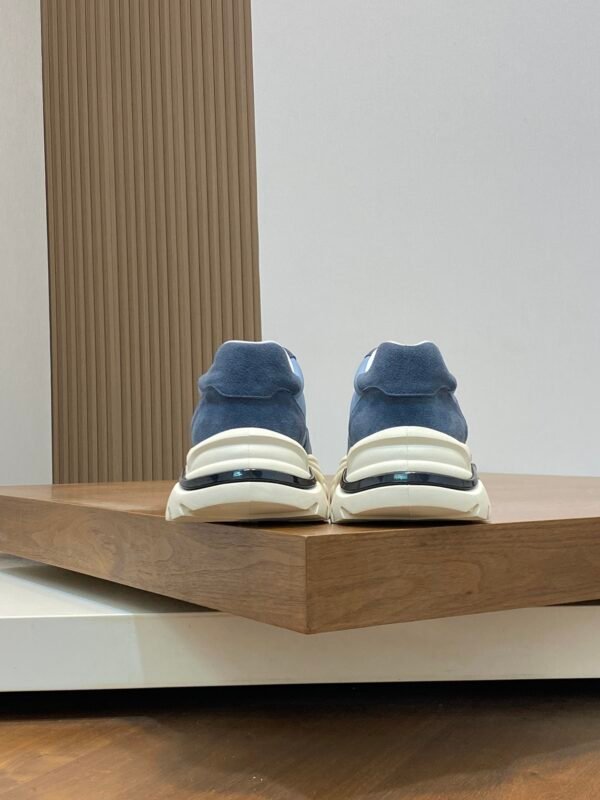 Hermes Hugo Thick Sole Sneakers Casual Men's Shoes/Blue - Image 9