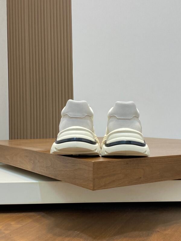 Hermes Hugo Thick Sole Sneakers Casual Men's Shoes/White - Image 9