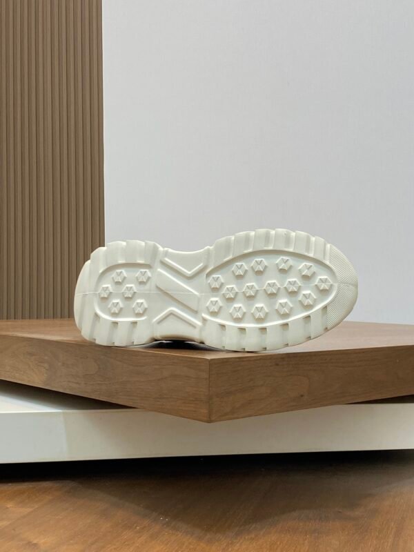 Hermes Hugo Thick Sole Sneakers Casual Men's Shoes/White - Image 10