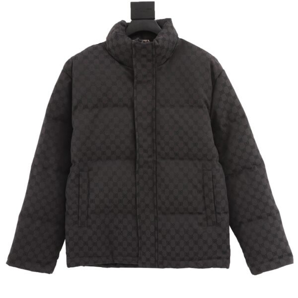 BALENCIAGA x Gucci co-branded double B full print down jacket - Image 8
