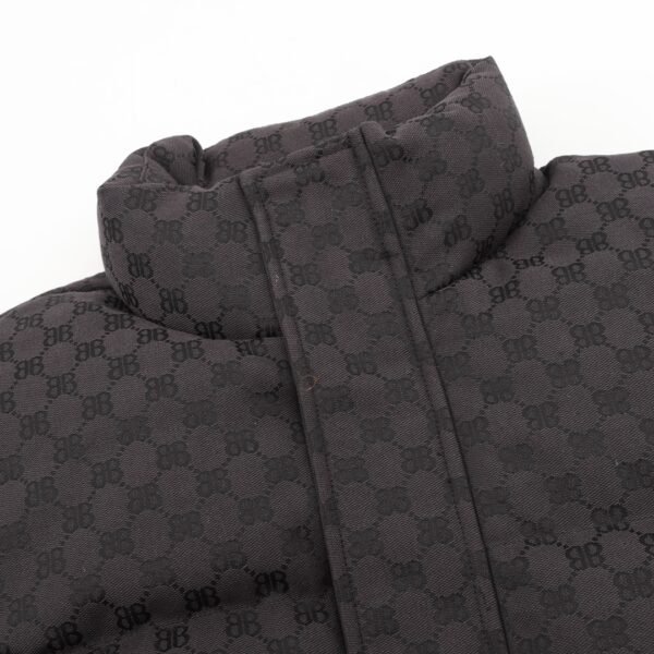BALENCIAGA x Gucci co-branded double B full print down jacket - Image 6