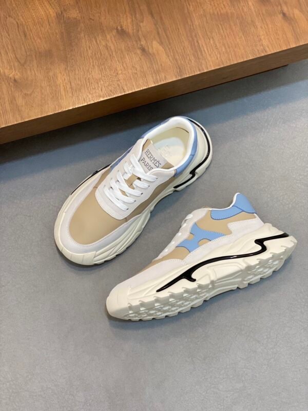 Hermes Hugo Thick Sole Sneakers Casual Men's Shoes/Blue
