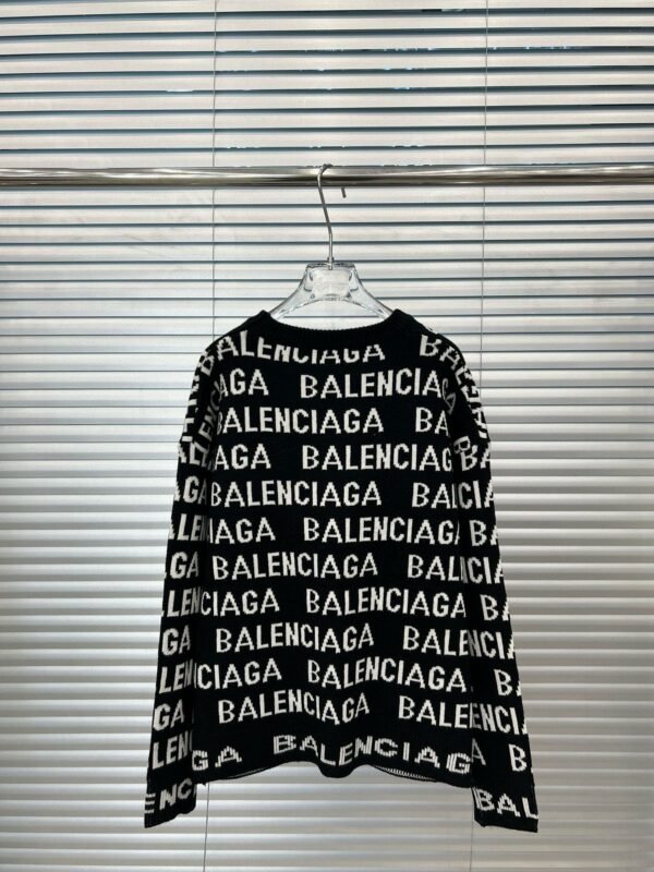 Balenciaga Balenciaga BLCG popover monogram jacquard crew neck long sleeve knit sweater - Image 19