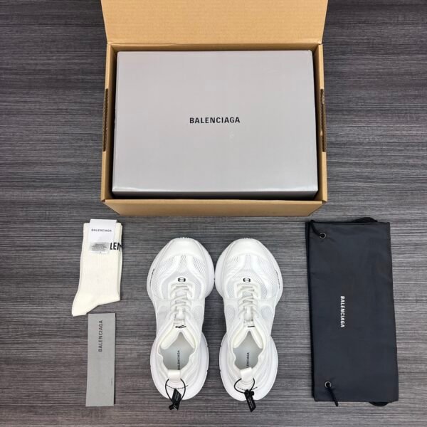 Balenciaga XIII White Aged Lightweight Breathable Running Shoes. - Image 6