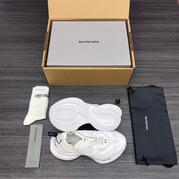 Balenciaga XIII White Aged Lightweight Breathable Running Shoes. - Image 10