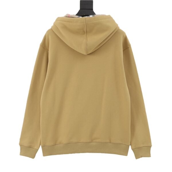BURBERRY Burberry BBR 24FW Letter Embroidered Plaid Zipper Hooded Sweatshirt Jacket - Image 10