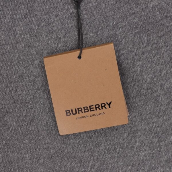 BURBERRY Burberry BBR 24FW Letter Embroidered Plaid Zipper Hooded Sweatshirt Jacket - Image 3