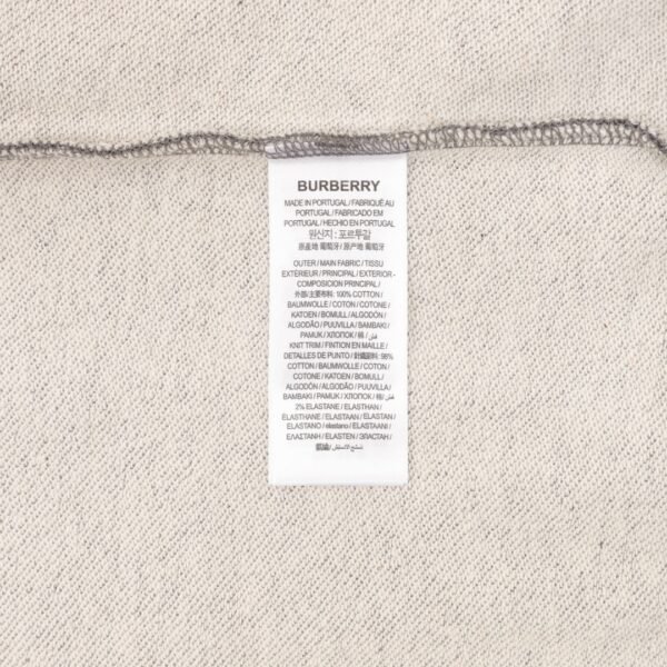 BURBERRY Burberry BBR 24FW Letter Embroidered Plaid Zipper Hooded Sweatshirt Jacket - Image 2