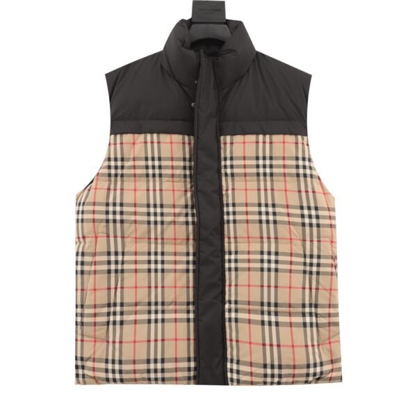 Burberry Burberry BBR check pattern reversible down vest - Image 10