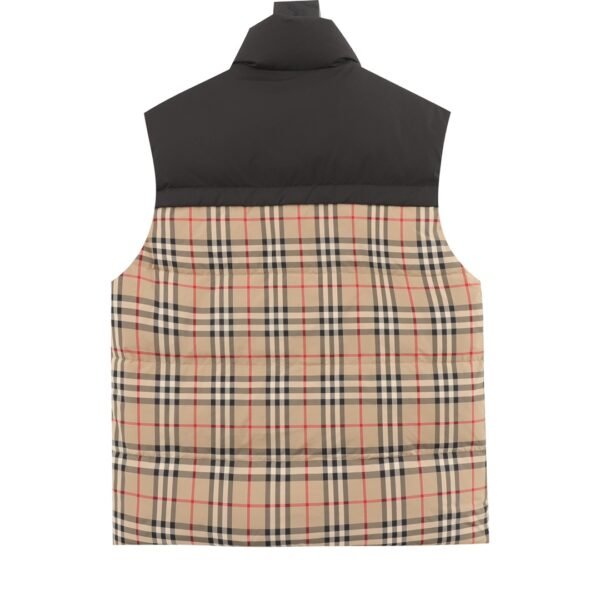 Burberry Burberry BBR check pattern reversible down vest - Image 3