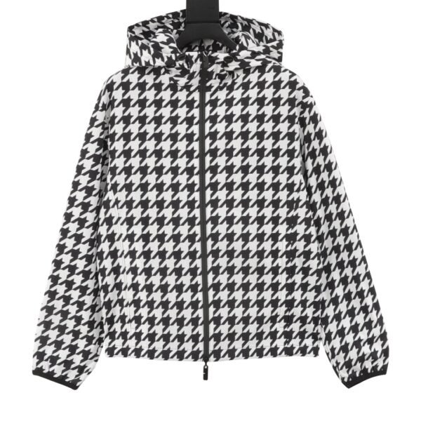 Burberry Burberry BBR 24 model Thousand Bird Check Hooded Jacket Coat - Image 7