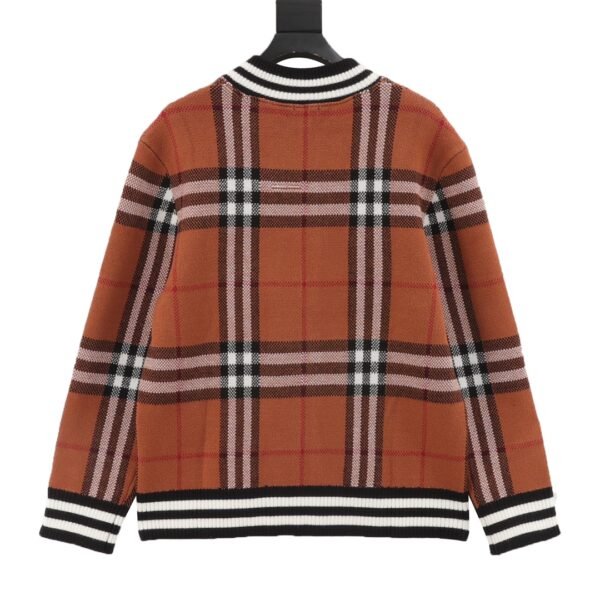 Burberry/Burberry 23Fw Check Zipper Sweater Cardigan - Image 8
