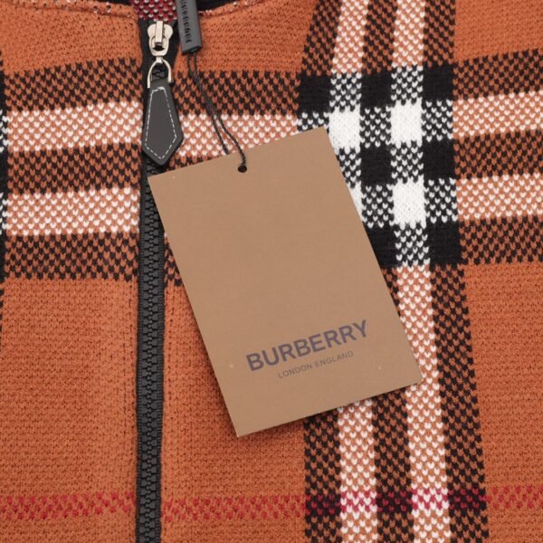 Burberry/Burberry 23Fw Check Zipper Sweater Cardigan - Image 5