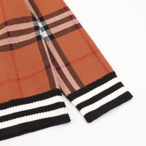 Burberry/Burberry 23Fw Check Zipper Sweater Cardigan - Image 7