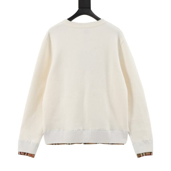 Burberry/Burberry Gingham Patchwork Knit Pullover Sweater - Image 8