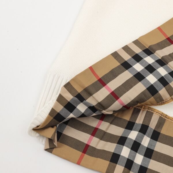 Burberry/Burberry Gingham Patchwork Knit Pullover Sweater - Image 3