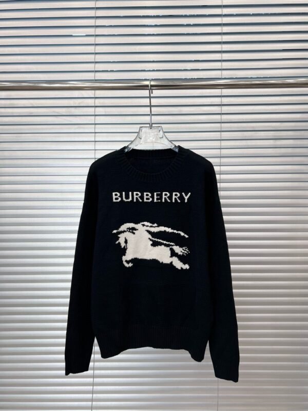 Burberry Burberry BBR Monogram War Horse Jacquard Crew Neck Long Sleeve Knit Sweater - Image 22