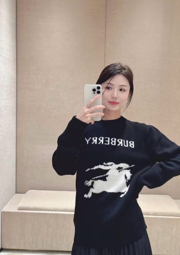 Burberry Burberry BBR Monogram War Horse Jacquard Crew Neck Long Sleeve Knit Sweater - Image 12