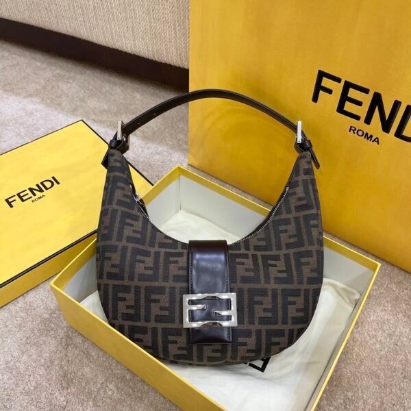 FEND1 vintage crescent moon underarm bag
